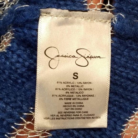 Striped Cobalt Blue and Silver Ashford Sweater - Picture 4 of 7